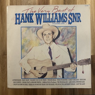 The Very Best Of Hank Williams Snr Volume One 1987 UK Vinyl LP Lovesick Blues