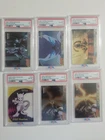 Pokemon 1999 TOPPS Movie Edition Mewtwo PSA Lot And Mewtwo Clear, 1st Prints Blu