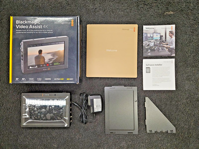 Blackmagic Video Assist 4K 7'' Monitor/Recorder, mit Sonnenblende  wie neu - OVP