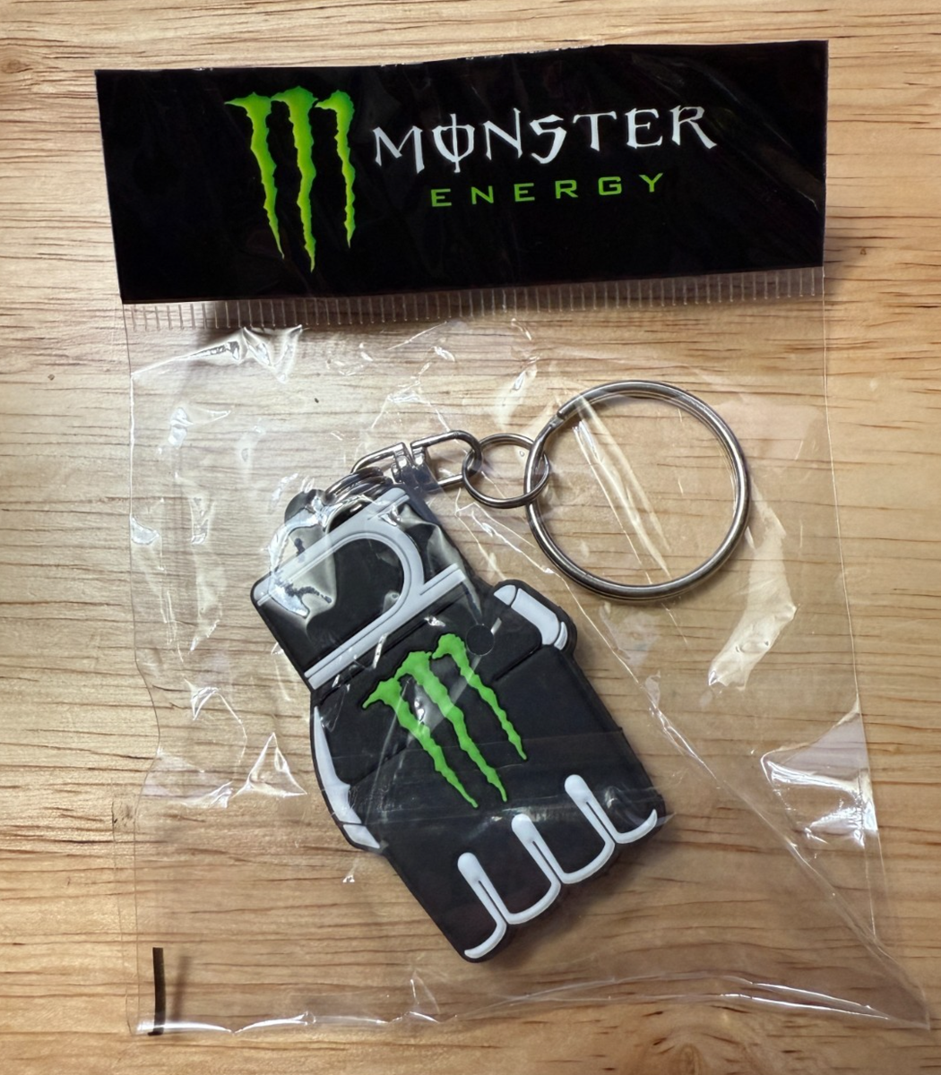 New 2025 Monster Energy Drink MMA Glove Keychain Keyring Monster