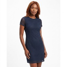 BANANA REPUBLIC Blue Shift Short Dress Women Size 4P