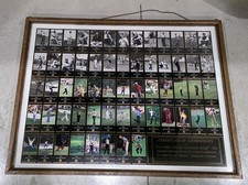 Rare Framed 1934-1996 Champions Of Golf The Masters Collection Uncut Press Sheet Rare Framed 1934-1996 Champions Of Golf The Masters Collection Uncut Press Sheet