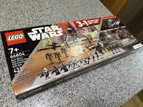 Lego Star Wars The Clone Wars&Mandalorian 3 In1Set Walmart Exclusive NIB #66804