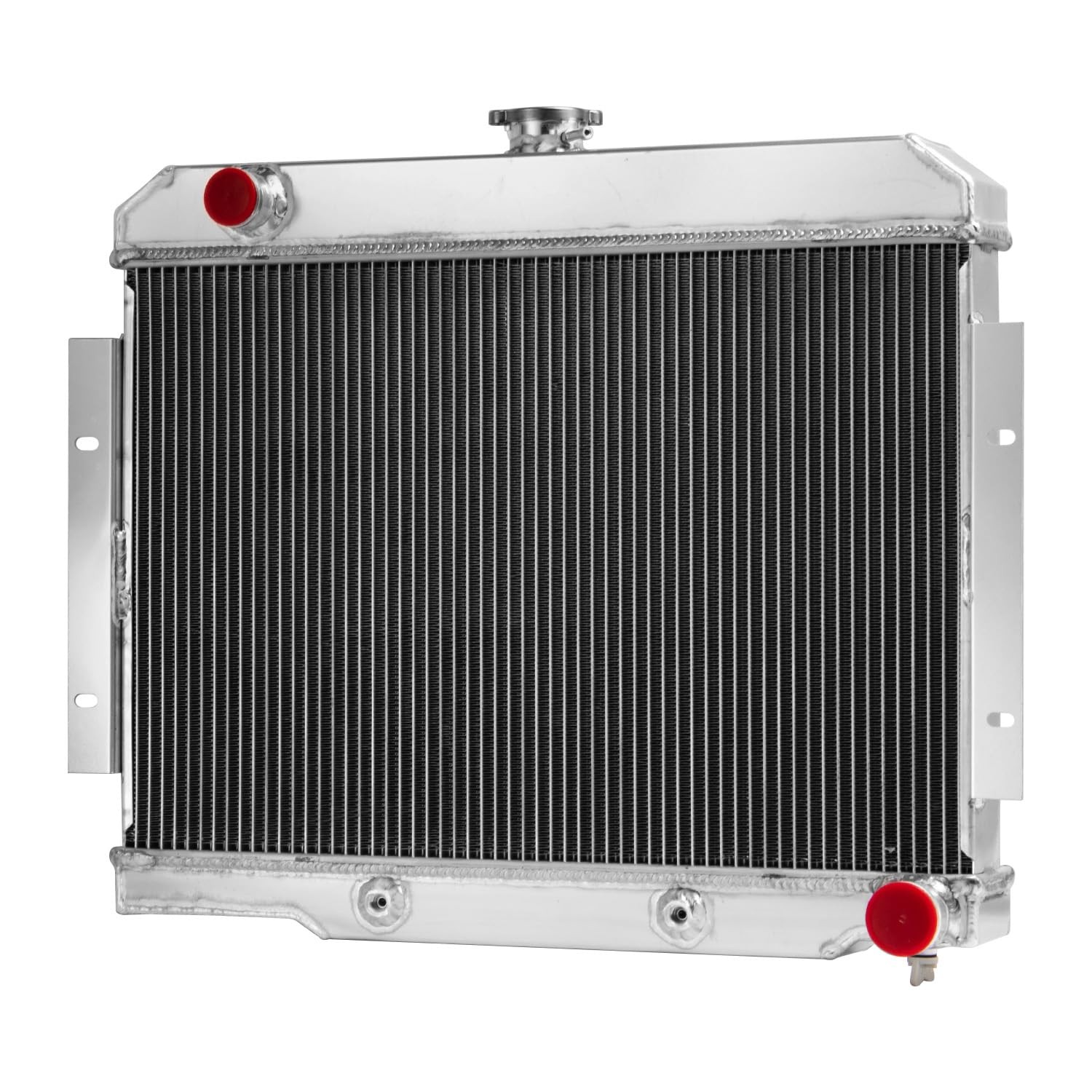 3 Row Aluminum Radiator for 1972-1986 Jeep CJ CJ5 CJ7 for Chevy GM SBC V8