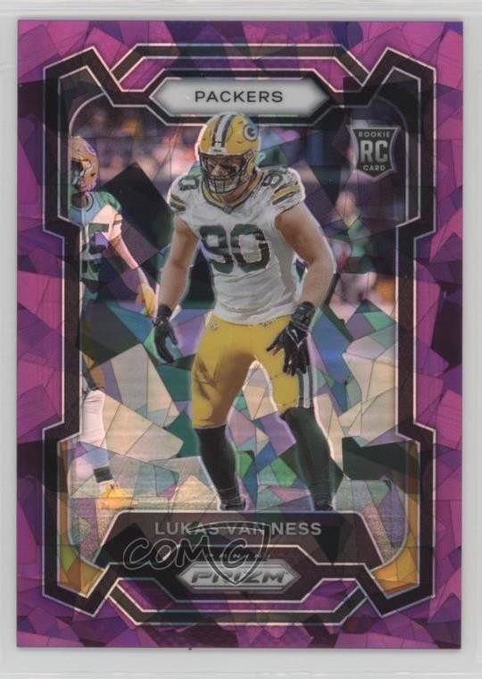 2023 Panini Prizm Rookies Purple Ice 115/225 Lukas Van Ness #336 Rookie RC 0a6