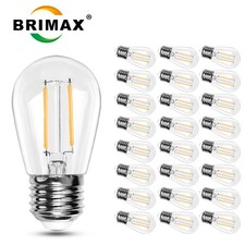 BRIMAX LED Bulbs E27 S14 2W Outdoor Indoor Edison Bulb for Festoon String Light