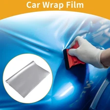 Matte Silver Tone Protective Car Wrap Film 152x90cm 5.5mil 1 Pc Universal