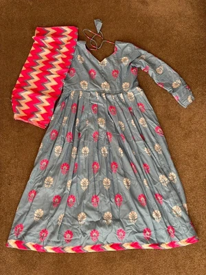 Damen Indianer Anarkali Kurti Punjabi - Bild 1 von 4
