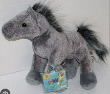 Webkinz Grey Arabian HM098 HORSE New With Sealed Attached Tag And Play Code 