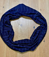 Vintage Guatemalan indigo ikat corte skirt handwoven