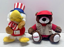 Canon Camera's 1980 Olympic Sam the Olympic Eagle Canon Camera Plush Bear