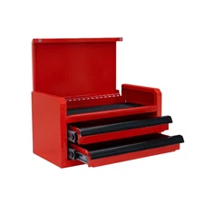 Steel Toolbox Compact 2-Drawer  Mini 10″ Organizer Portable Tool Storage Box