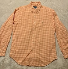 Polo Ralph Lauren Classic Fit Button Down Shirt Men's Large Plaid Long Sleeve