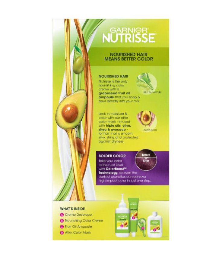 2 Boxes NEW Garnier Nutrisse Ultra Color V2 Dark Intense Violet