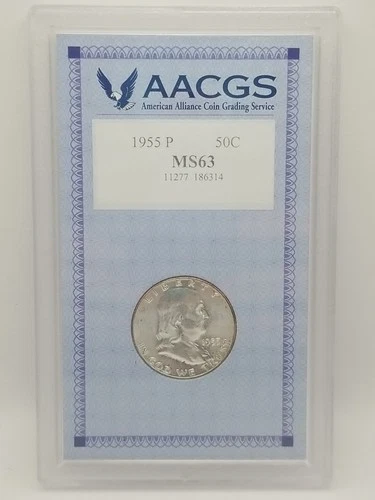 1955-P Franklin Half Dollar AACGS #3846
