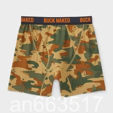 BEST PRICE!!! Men's Buck Naked Pattern Boxer Briefs - Buy 3, Get 1 Free Random
