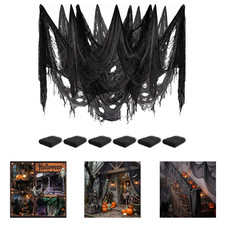 Creepy Cloth Halloween Decorations Polyester Gauze Fabric 30x72 Inch Indoor