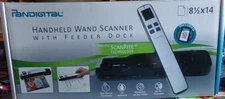 Pandigital Handheld Scanner Wand – Portable Red Model with Dock & SD Card NOB