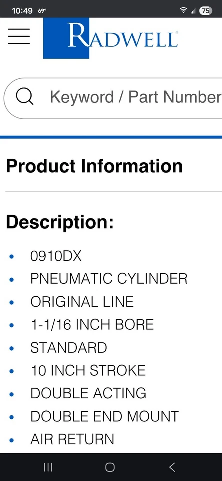 bimba Pneumatic Air Cylinders Double Acting - Image 4 of 4