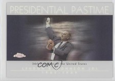 2004 Topps Chrome Presidential Pastime Refractors Lyndon B Johnson #PP35 nd3