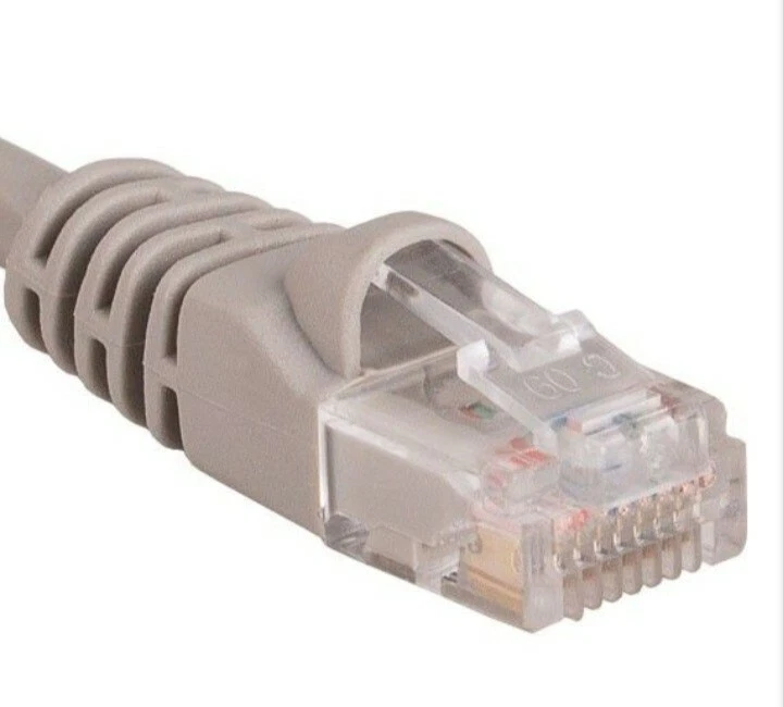 100 Pcs 1.5 ft 550MHz UTP Snagless Ethernet Network Pactch Cable Gray - Image 2 of 2