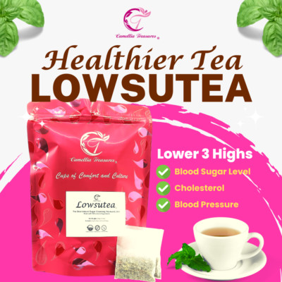 Lowsutea Max Health Sugar Tea Manage Your Sugar, Cholesterol and Blood Pressure.