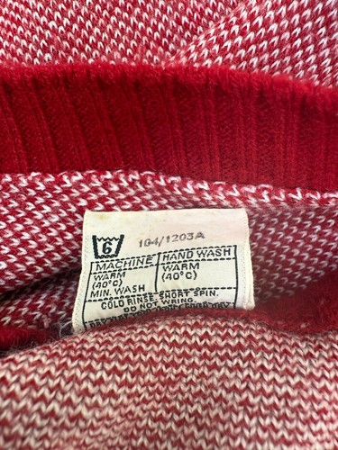 Ladies Vintage St. Michael Knitted Tanktop Red Orlon - Size M - Picture 6 of 6