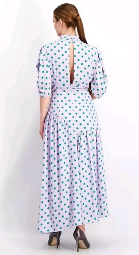 Labelrail x Olivia & Alice Polka Dot Maxi Dress, Lavender /Green Size 12 - Picture 3 of 16