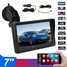 Universal 7" Touch Screen Car Radio CarPlay Android Auto Portable Stereo