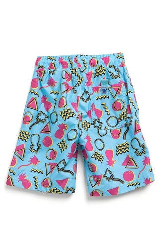 Boys’ Beach Bros. $28 '80s Retro Pineapple Print Quick Dry Swim Shorts Size 4 - Picture 2 of 2