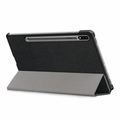 Funda inteligente con soporte triple de cuero para Samsung Galaxy Tab S7 S8+ S9+ S9 FE+ - Imagen 10 de 114