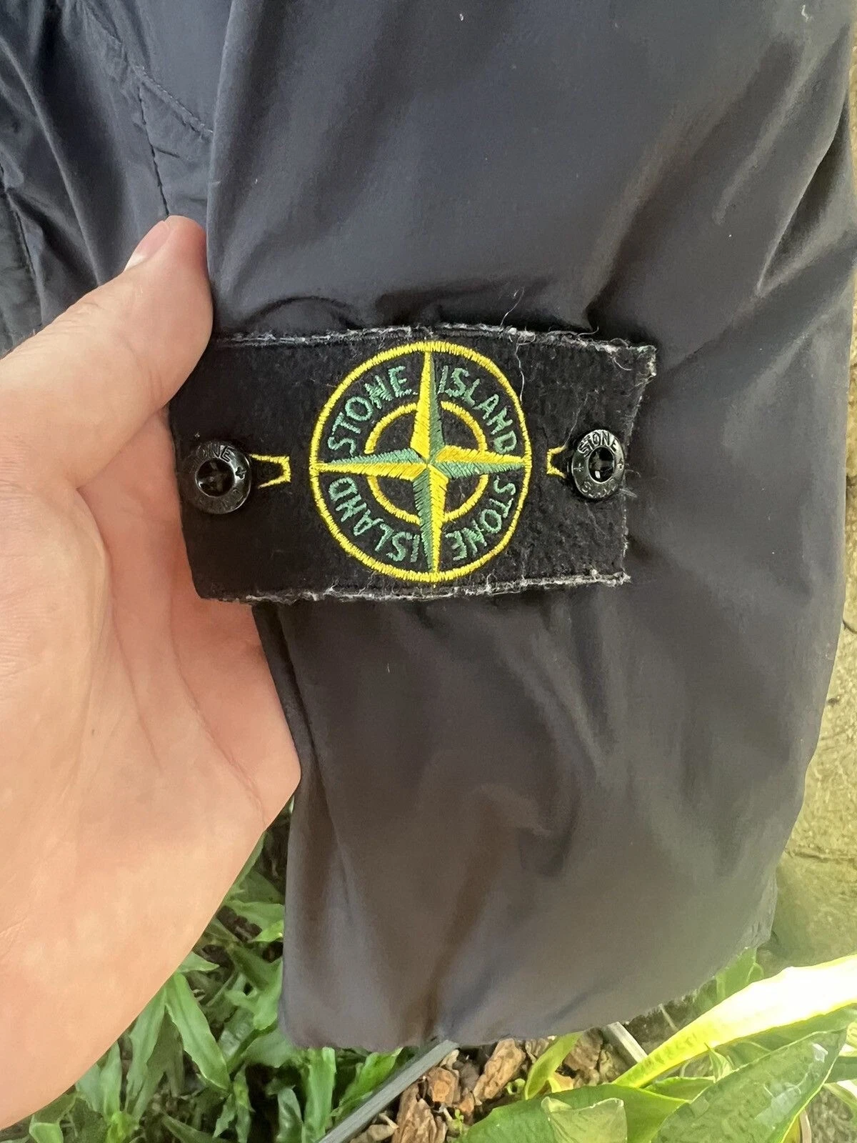Stone Island Hooded Jacket Black Color Size Large Gently Used  image 2