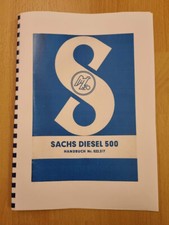 Handbuch Sachs Diesel 500 --  Motor von Holder ED2 B10 A10 Monax Fahr KT10