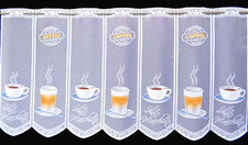 Kaffee Küchengardine Scheibengardine 7 Breiten Bistrogardine 59 cm Höhe Neu