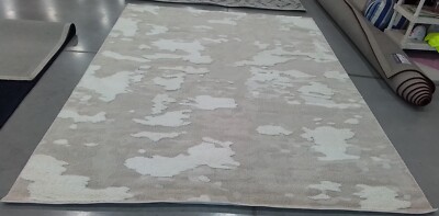 BEIGE / IVORY 8' X 10' Back Stain Rug, Reduced Price 1172762999 TRD100B-8