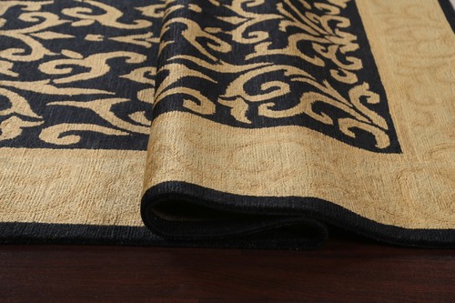 Luxurious Handcrafted Nepalese Rug 6x9 ft Wool Living Room Carpet - Picture 12 of 21