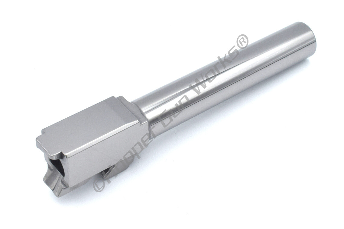 HGW Barrel for Glock 17 G17 9mm High Polished Chrome PVD Target Crown USA