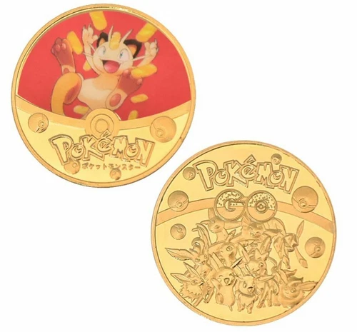 Pokemon Coins Gold Plated Collectibles Gift Set Commemorative Birthday - Picture 13 of 14