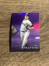 2014 Bowman Platinum Chrome Prospects Purple Refractor #BPCP87 Chris Stratton RC