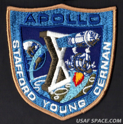 APOLLO 10 LION BROTHERS VINTAGE ORIGINAL NASA CLOTH BACK SPACE PATCH ...