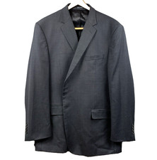 PRONTO UOMO Blazer Men's Size 46 Reg Gray Wool Blend Classic Office Church Dad