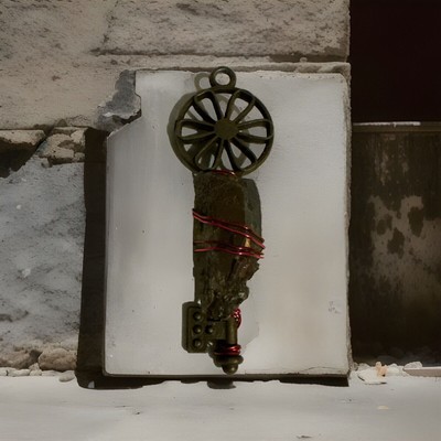 Pendant, Key And Stone