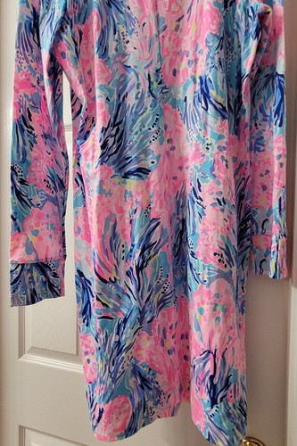Abito Lilly Pulitzer Davie nuovo con etichette taglia large. Pervinca. Le etichette non sono attaccate. - Foto 6 di 9