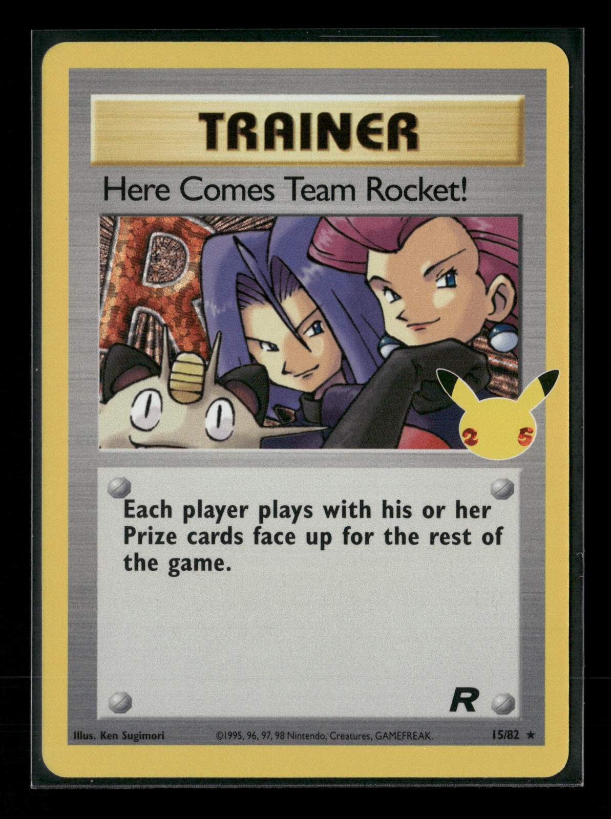 Here Comes Team Rocket 15/82 Celebrations Classic Collection Pokemon Card NM