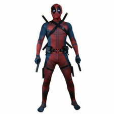 The Deadpool Wade Wilson Jumpsuits Cosplay Costume Bodysuit 3D Outfits Halloween