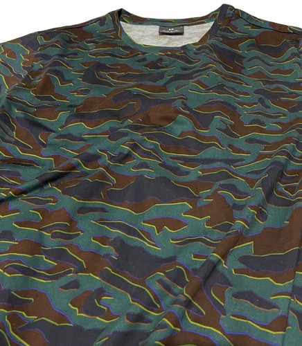 Paul Smith t-shirt / top lightweight 100% cotton camo print BNWT rare SZ- M - Picture 8 of 12