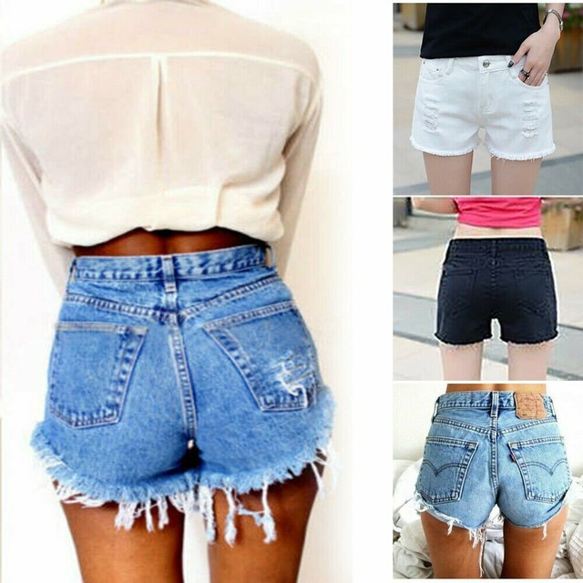 womens denim shorts size 18