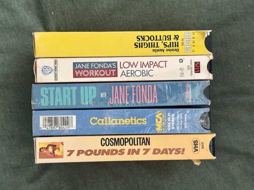 5 Vintage VHS Lot 80s Workout Tapes Jane Fonda DENISE AUSTIN COSMOPOLITAN - Picture 12 of 20