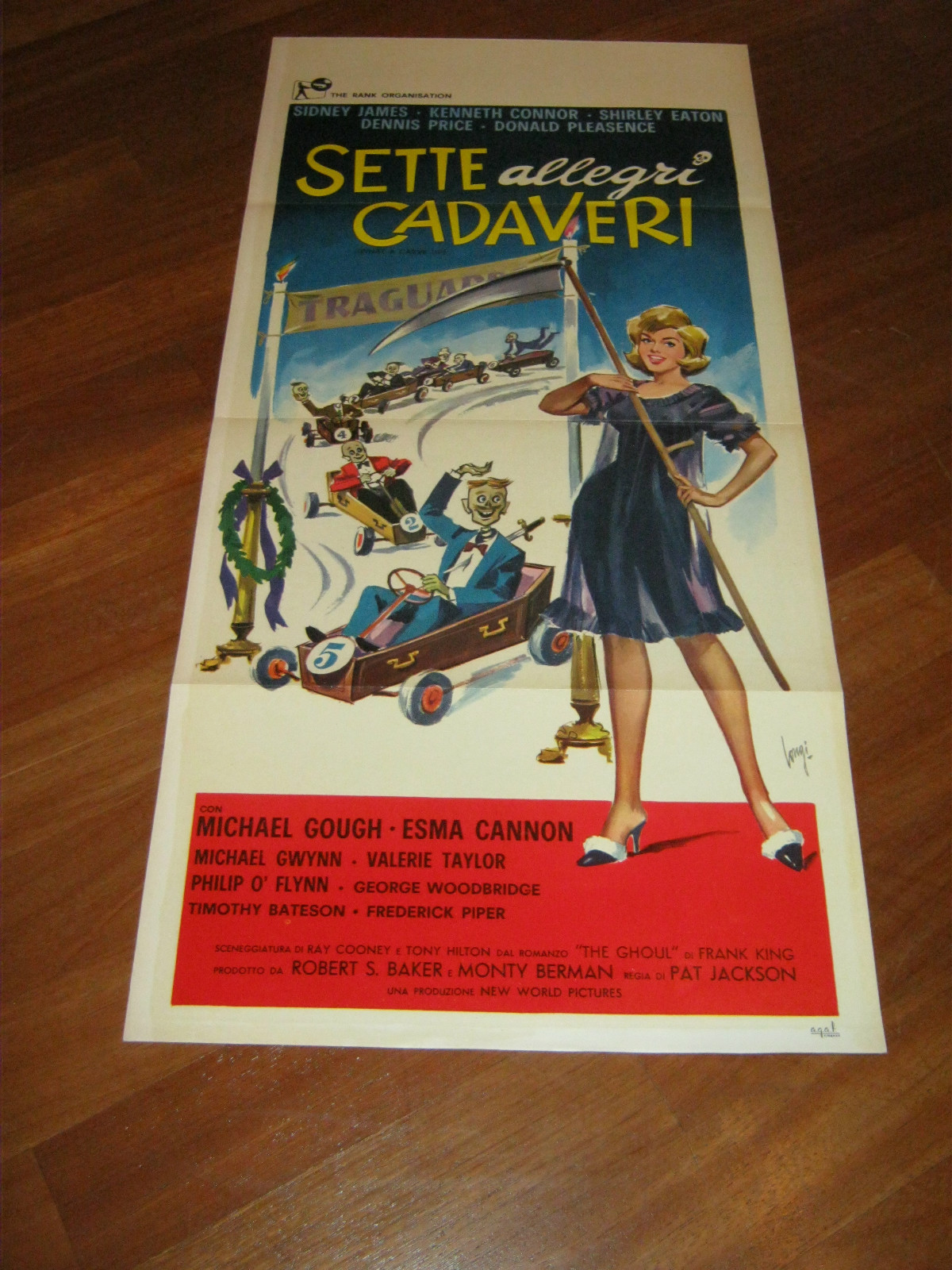 Locandina originale film Sette allegri cadaveri (1961) - Regia di Pat Jackson