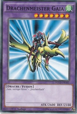 YU-GI-OH Drachenmeister Gaia Common YGLD-DEA41